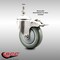 Service Caster 4 Inch 316SS Gray Polyurethane Swivel 10mm Stem Caster Total Lock Brake SCC SCC-SS316TSTTL20S414-PPUB-M1015 - alternate 3